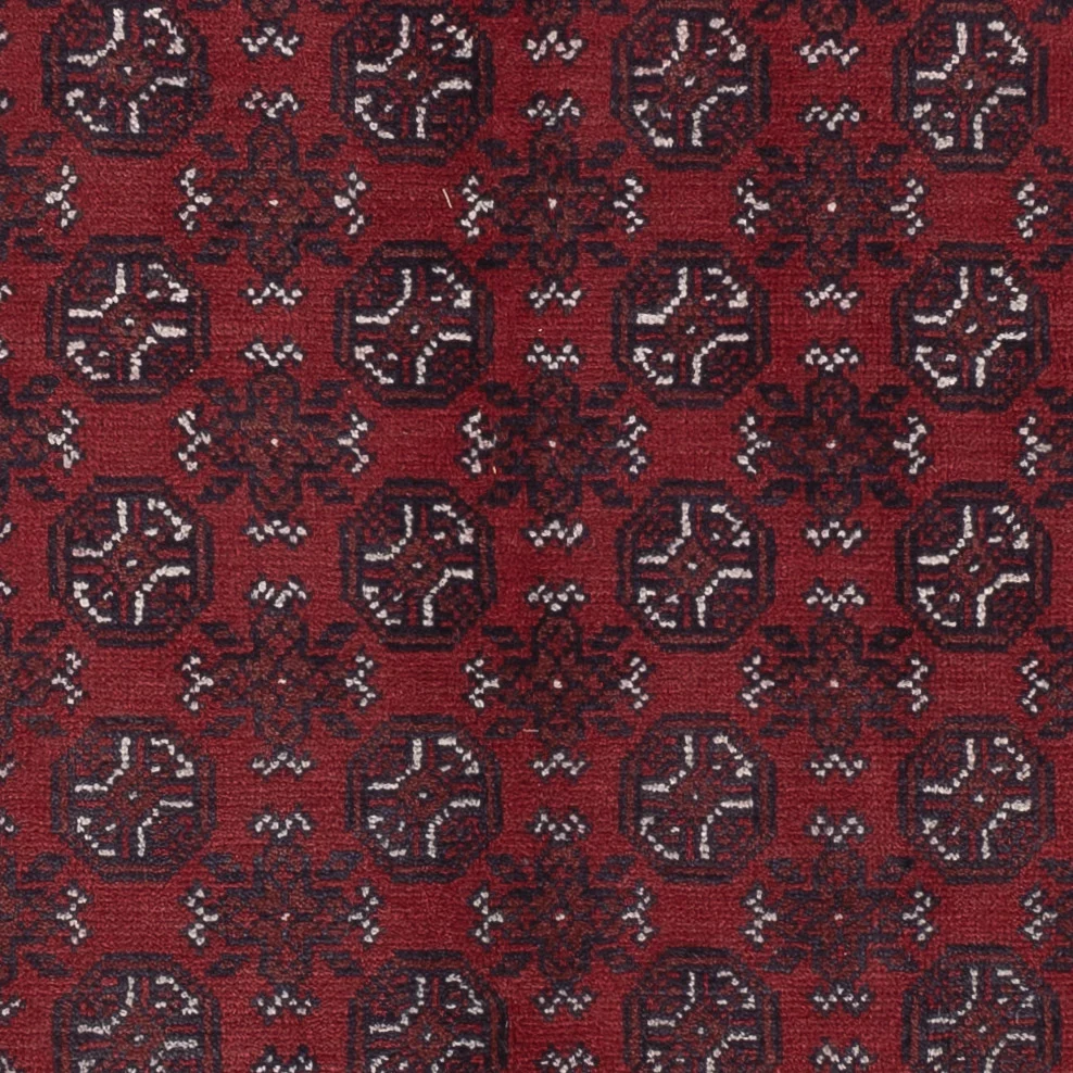Afghansk teppe - Filpa - 238 x 166 cm - mørk rød