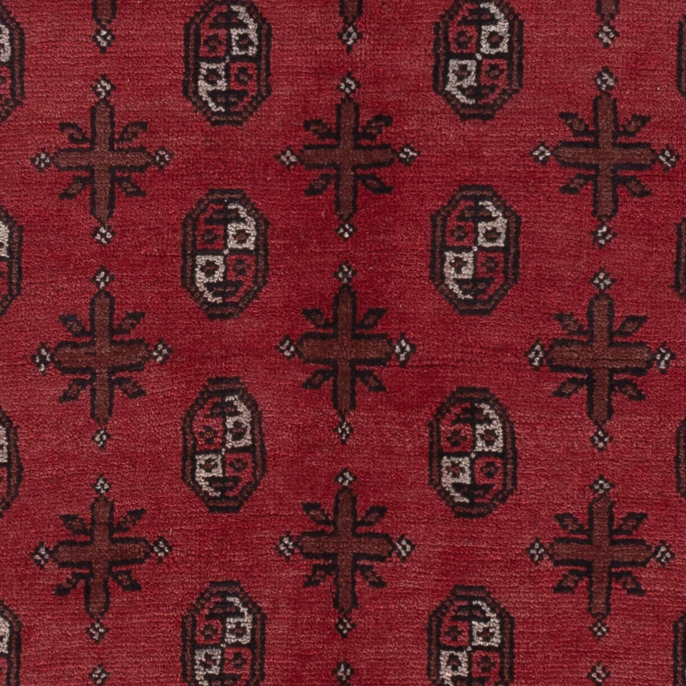 Afghansk teppe - Filpa - 242 x 164 cm - mørk rød