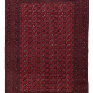 Afghansk teppe - Filpa - 283 x 202 cm - mørk rød