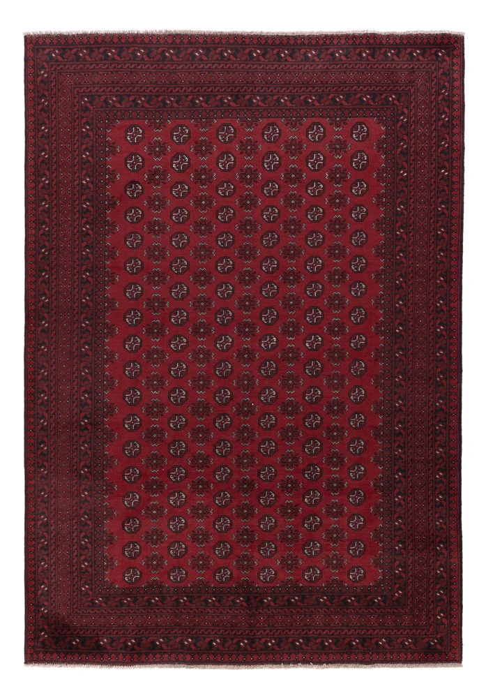 Afghansk teppe - Filpa - 283 x 202 cm - mørk rød