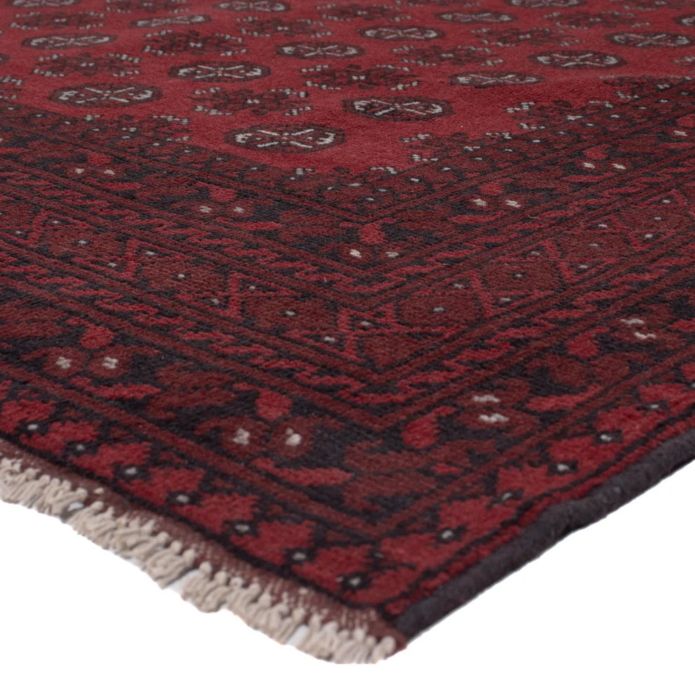 Afghansk teppe - Filpa - 283 x 202 cm - mørk rød