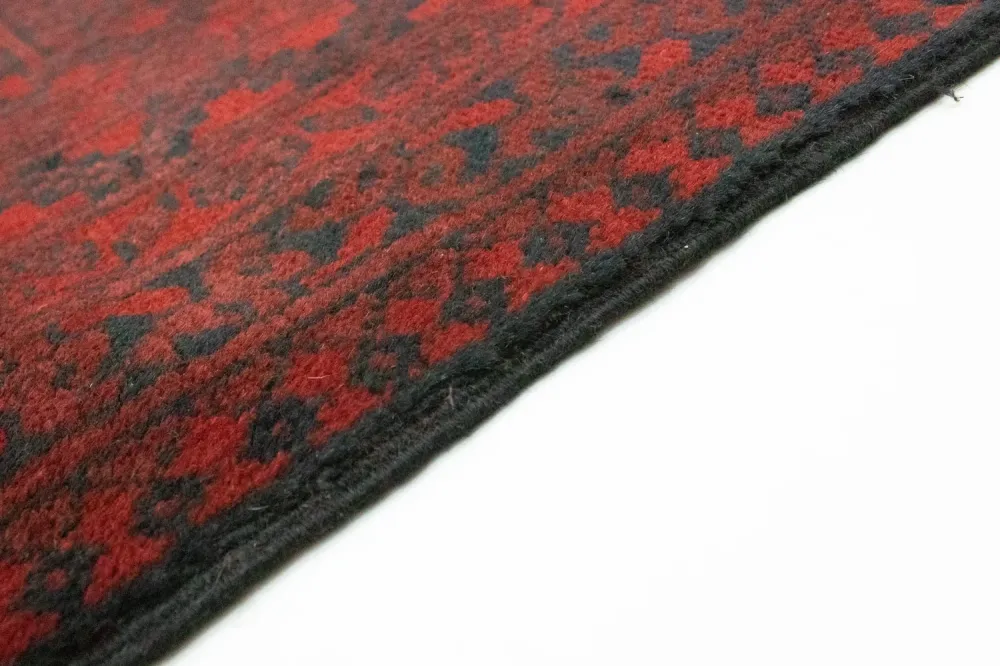 Afghansk teppe - Filpa - 329 x 250 cm - mørk rød