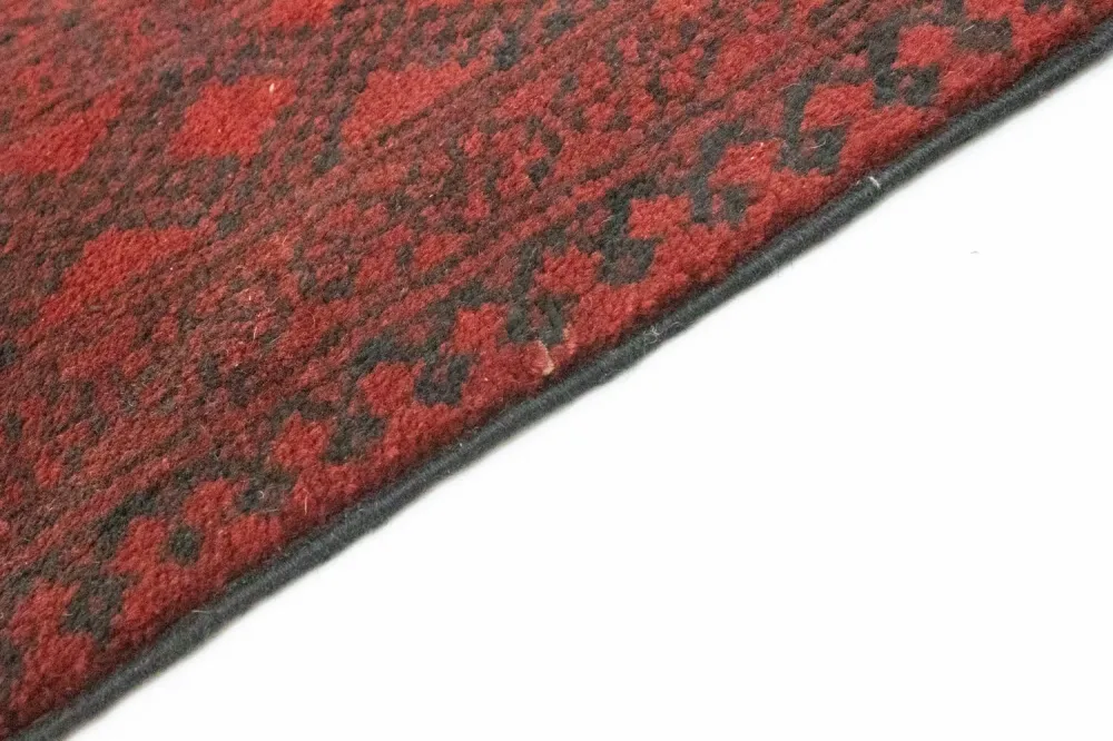 Afghansk teppe - Filpa - 345 x 256 cm - mørk rød