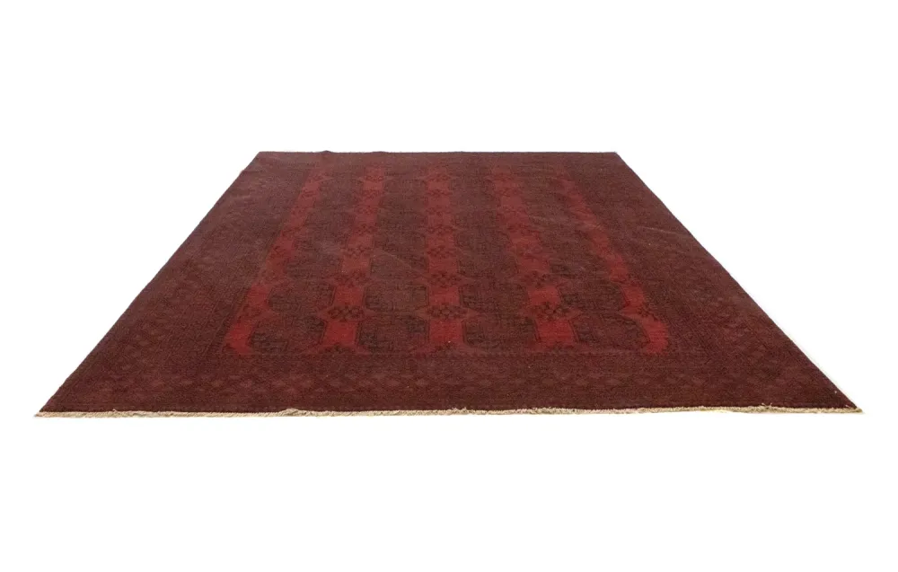 Afghansk teppe - Filpa - 345 x 256 cm - mørk rød
