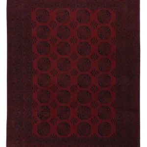 Afghansk teppe - Filpa - 346 x 255 cm - mørk rød