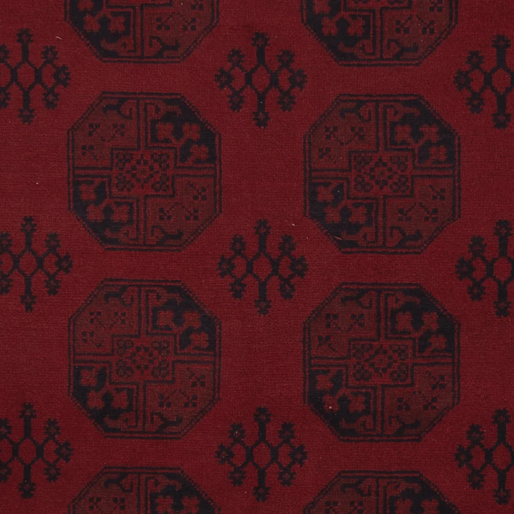 Afghansk teppe - Filpa - 346 x 255 cm - mørk rød