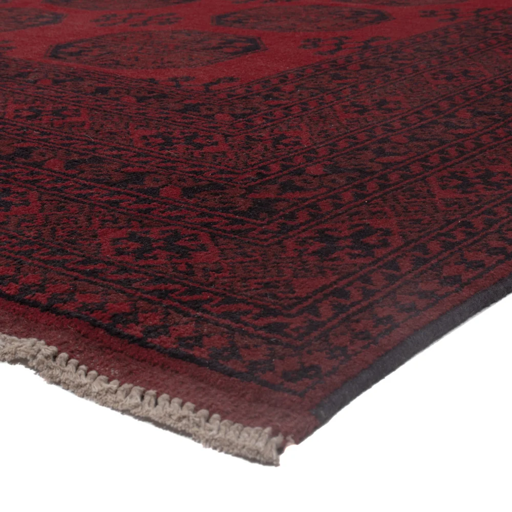 Afghansk teppe - Filpa - 346 x 255 cm - mørk rød