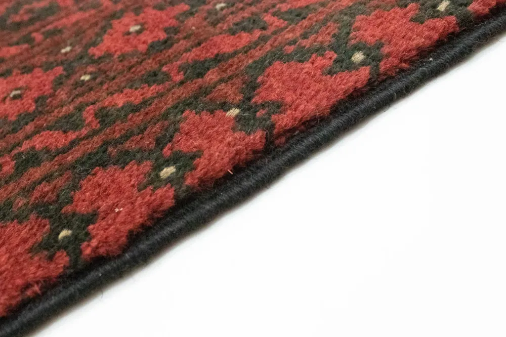 Afghansk teppe - Filpa - 391 x 299 cm - mørk rød
