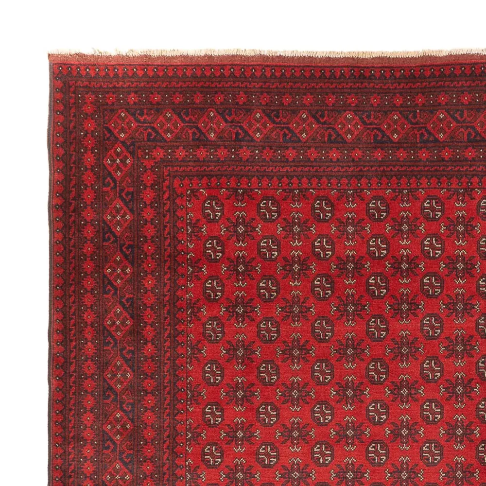 Afghansk teppe - Filpa - 392 x 308 cm - bordeaux rød