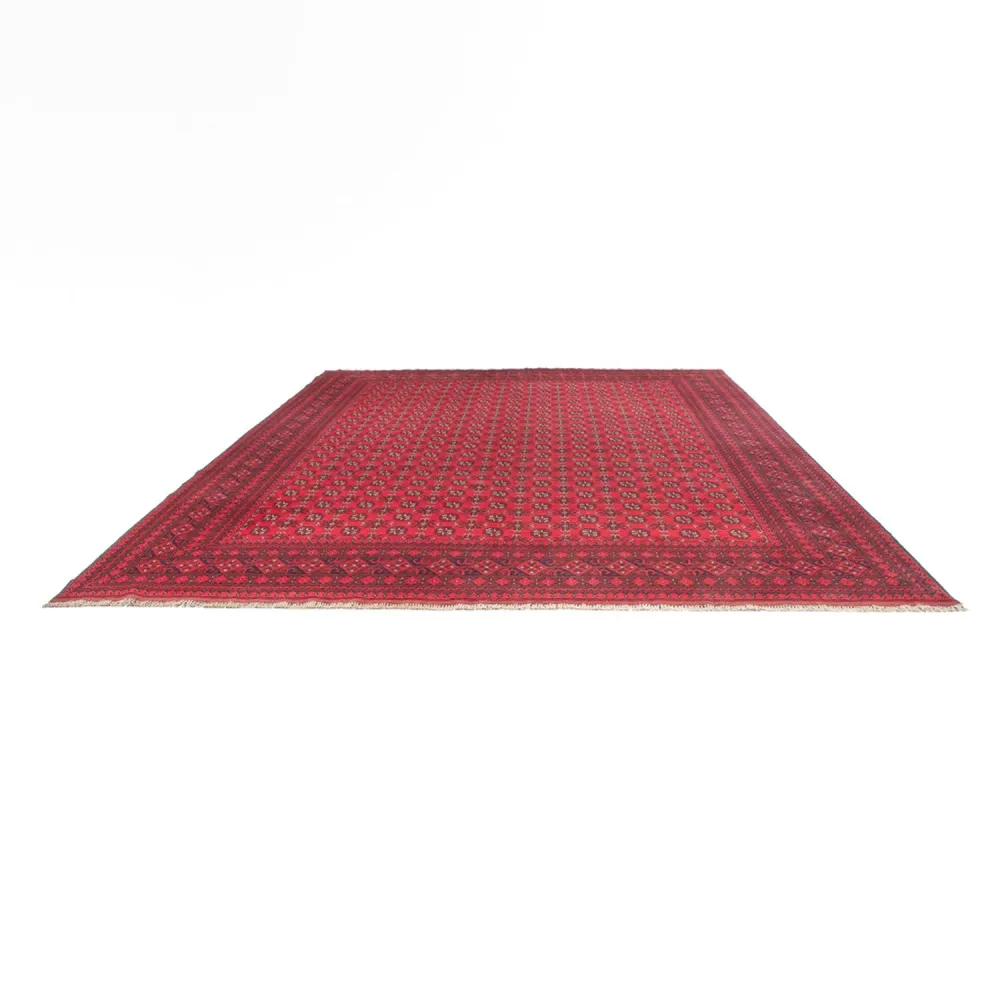 Afghansk teppe - Filpa - 392 x 308 cm - bordeaux rød