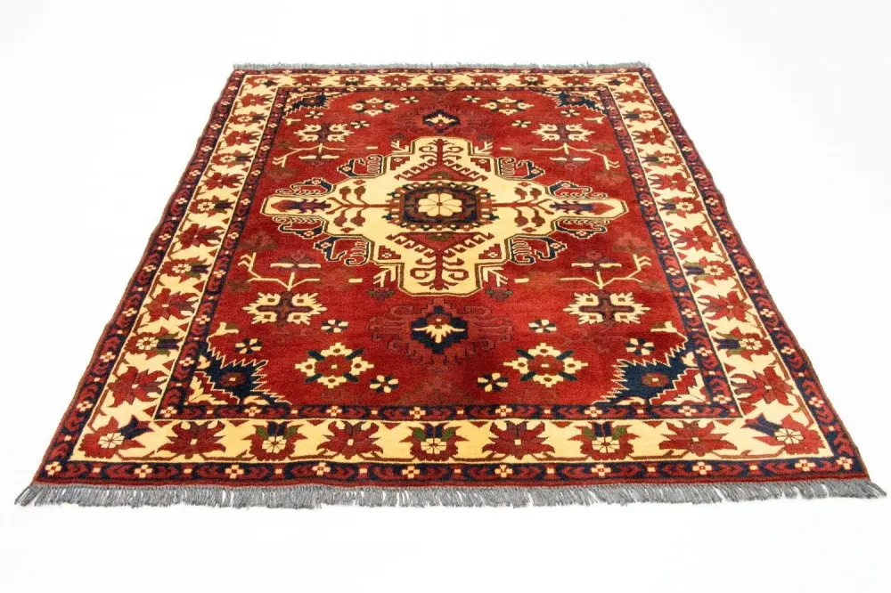 Afghansk teppe - Hatshlu - 195 x 159 cm - rust