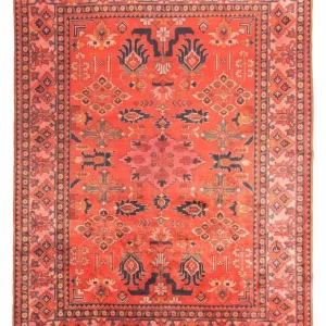Afghansk teppe - Hatshlu - 280 x 200 cm - lys rød
