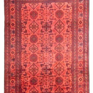 Afghansk teppe - Hatshlu - 290 x 200 cm - rød