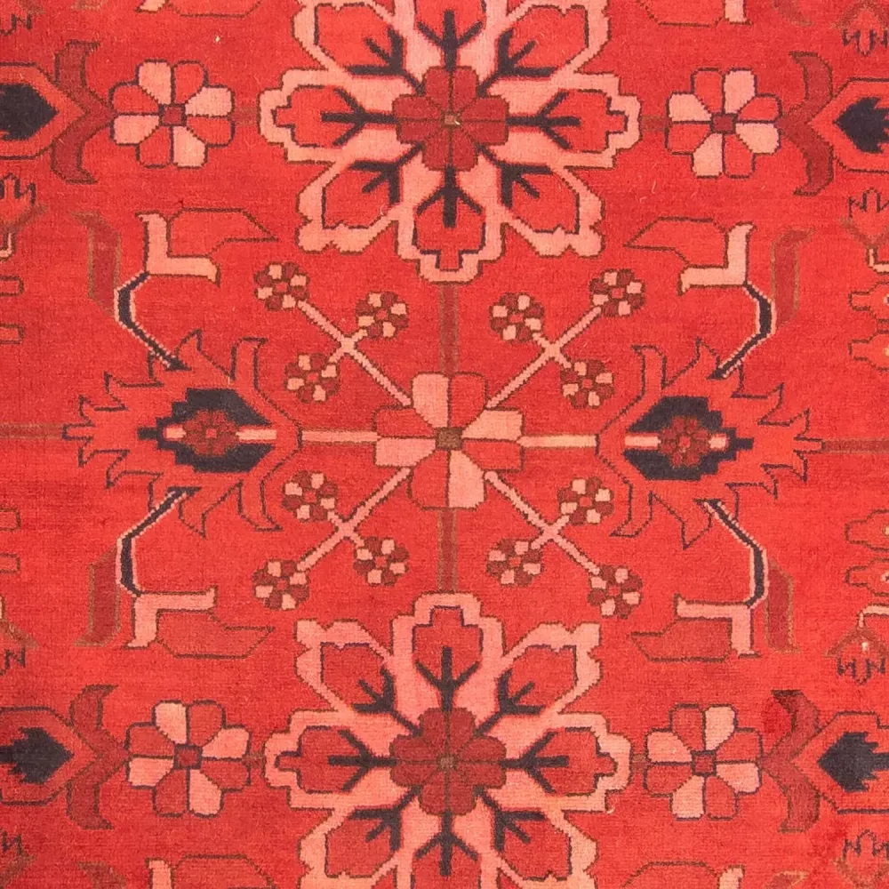 Afghansk teppe - Hatshlu - 296 x 210 cm - mørk rød
