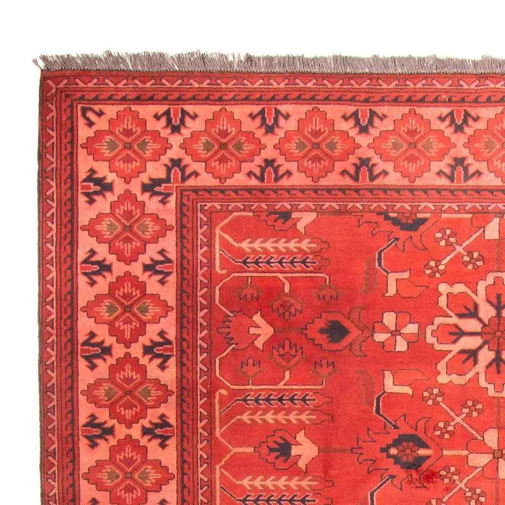 Afghansk teppe - Hatshlu - 296 x 210 cm - mørk rød