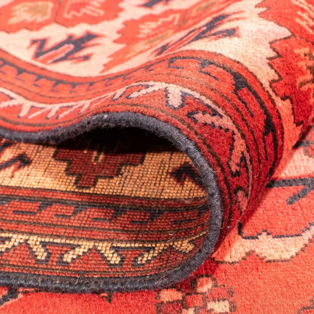 Afghansk teppe - Hatshlu - 296 x 210 cm - mørk rød