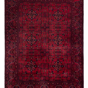 Afghansk teppe - Royal - 138 x 101 cm - rød