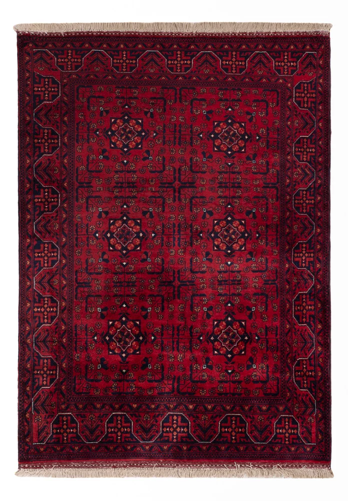 Afghansk teppe - Royal - 138 x 101 cm - rød