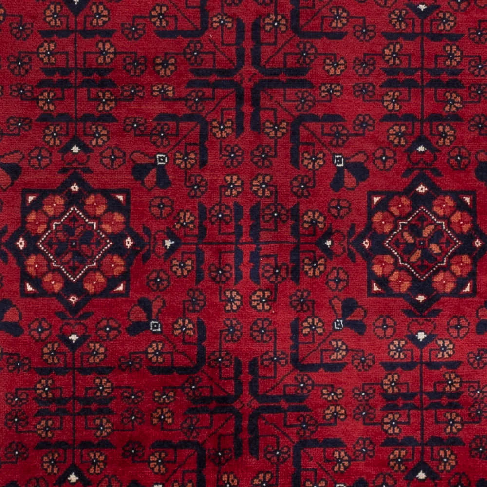 Afghansk teppe - Royal - 138 x 101 cm - rød