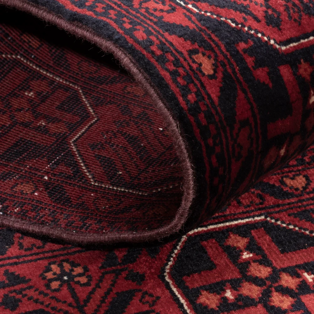 Afghansk teppe - Royal - 138 x 101 cm - rød