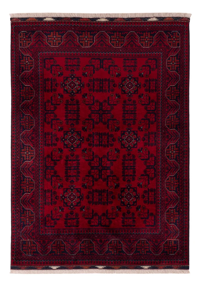 Afghansk teppe - Royal - 141 x 100 cm - rød