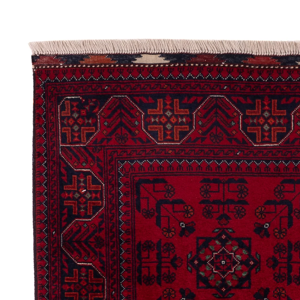 Afghansk teppe - Royal - 141 x 100 cm - rød