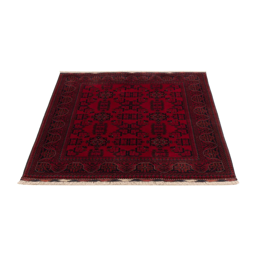 Afghansk teppe - Royal - 141 x 100 cm - rød