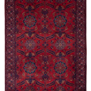 Afghansk teppe - Royal - 142 x 100 cm - rød