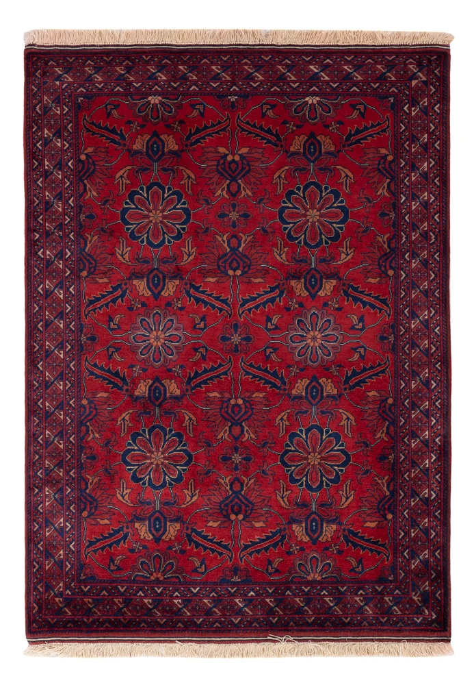 Afghansk teppe - Royal - 142 x 100 cm - rød