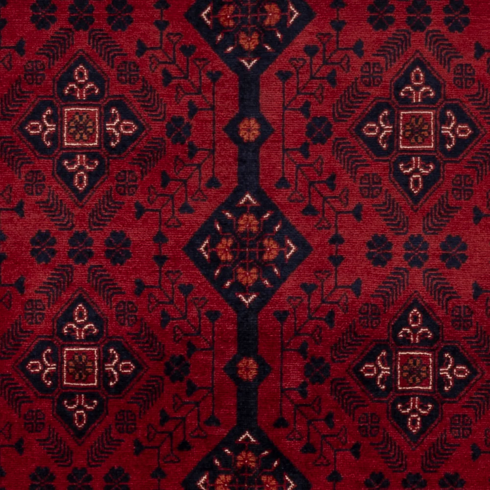 Afghansk teppe - Royal - 145 x 103 cm - rød