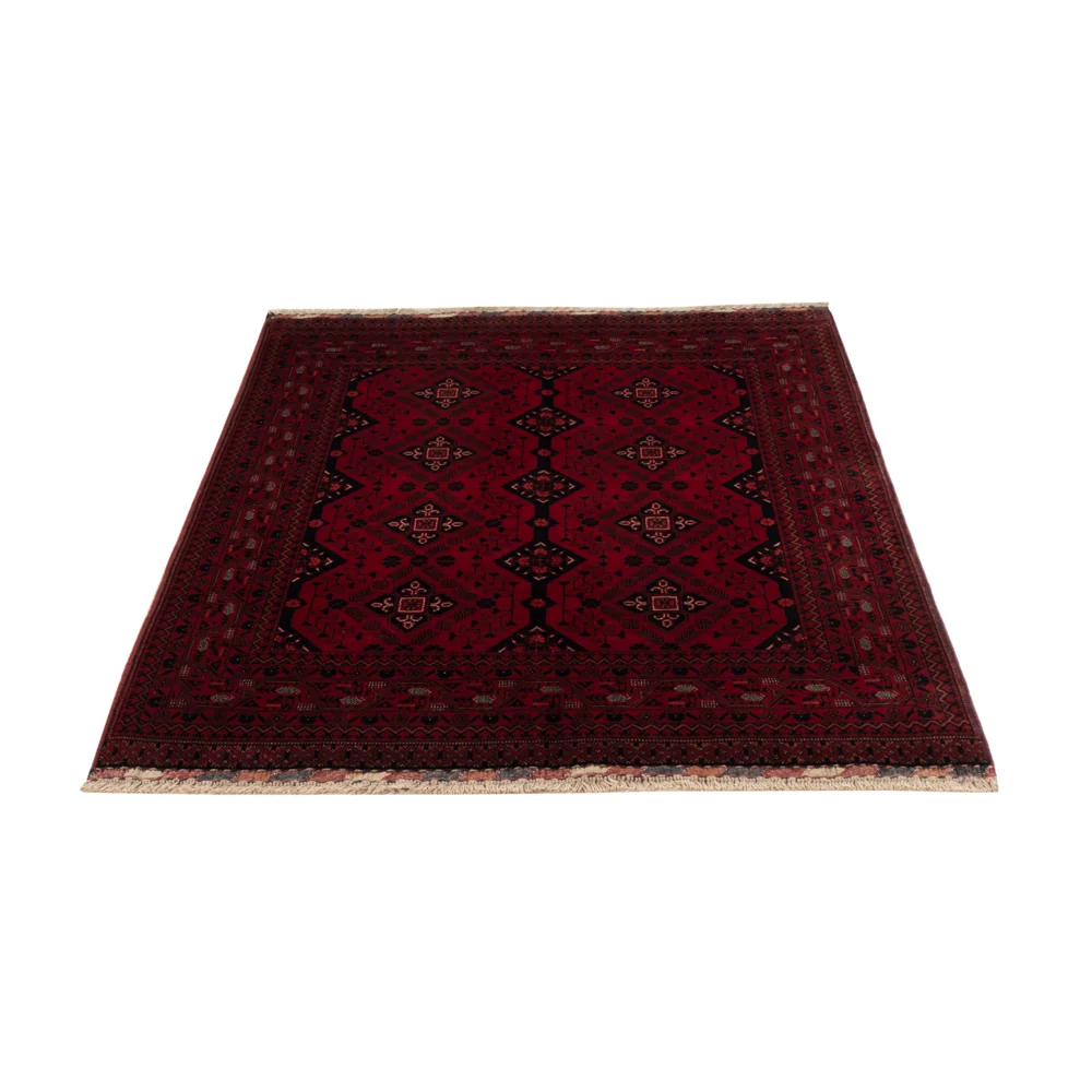 Afghansk teppe - Royal - 145 x 103 cm - rød