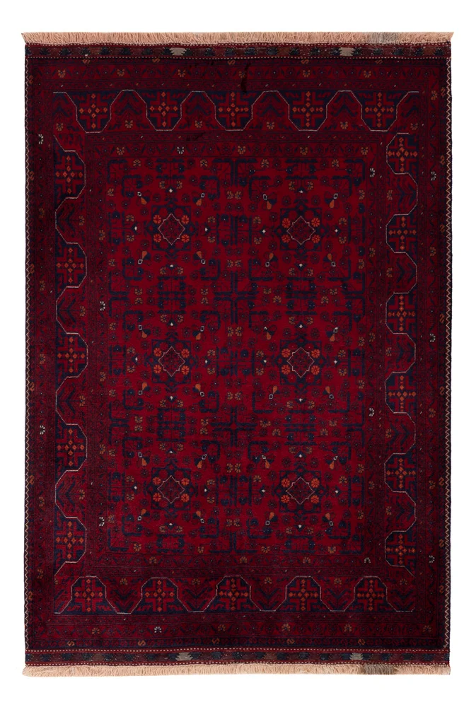 Afghansk teppe - Royal - 146 x 103 cm - rød