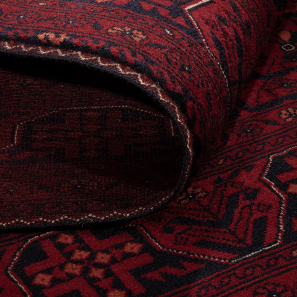 Afghansk teppe - Royal - 146 x 103 cm - rød