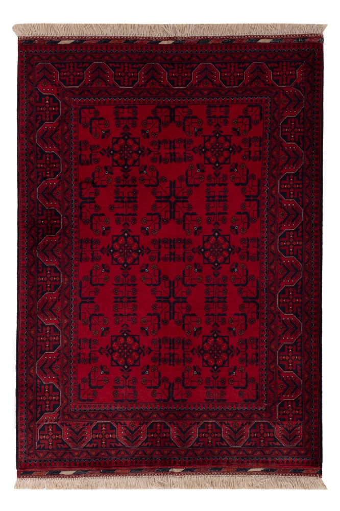 Afghansk teppe - Royal - 147 x 101 cm - rød