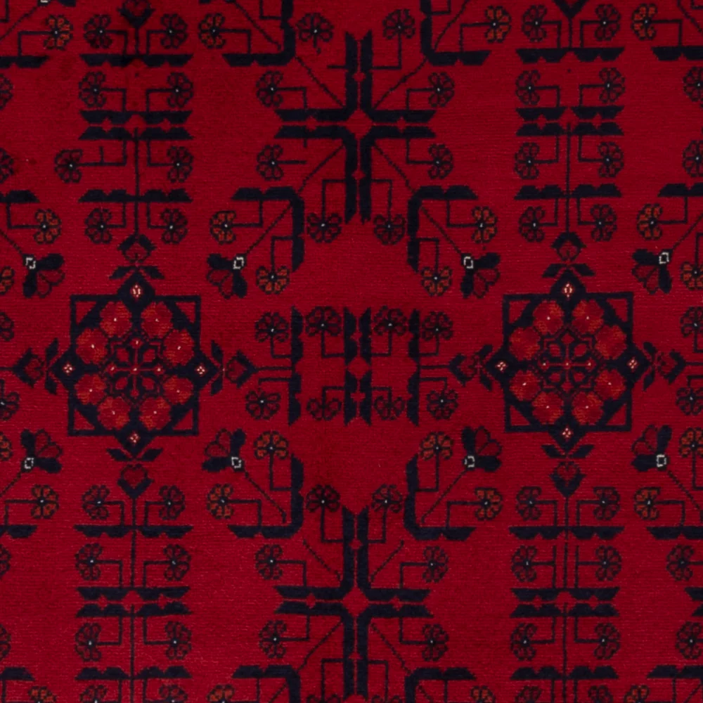 Afghansk teppe - Royal - 147 x 101 cm - rød