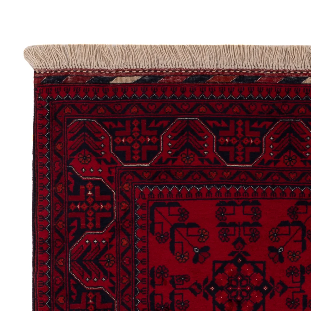 Afghansk teppe - Royal - 147 x 101 cm - rød