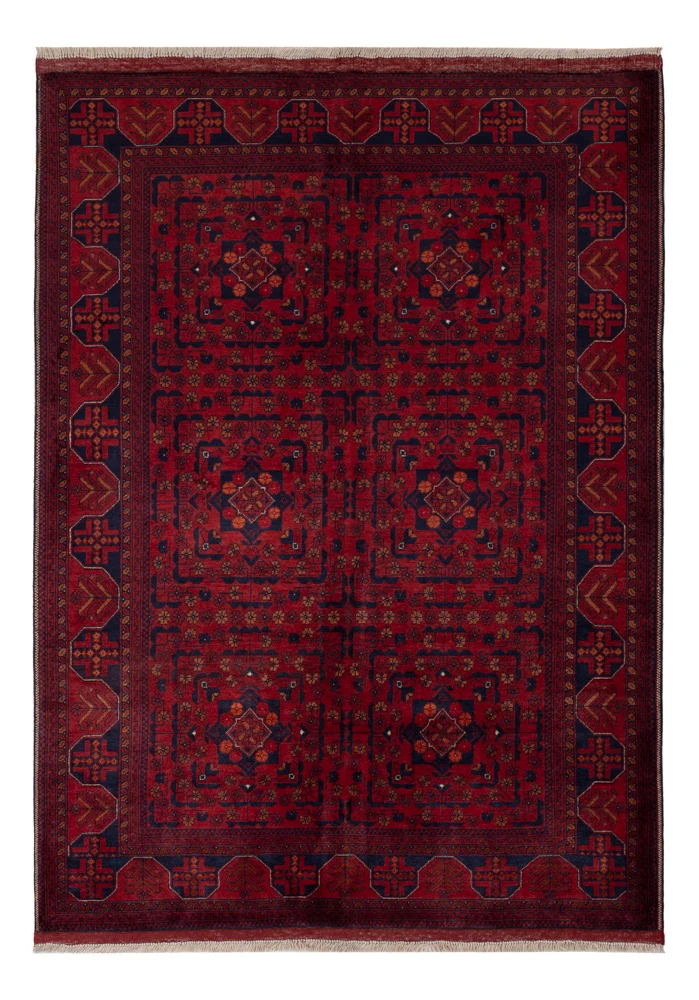 Afghansk teppe - Royal - 147 x 102 cm - rød