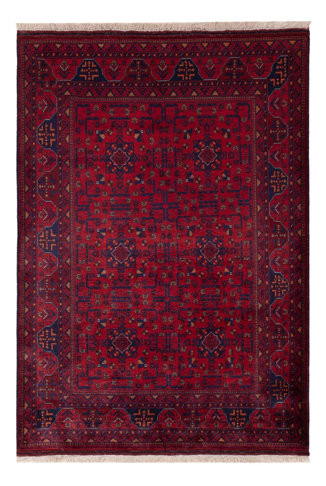 Afghansk teppe - Royal - 147 x 102 cm - rød