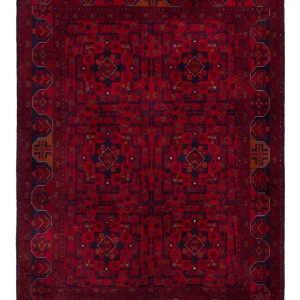 Afghansk teppe - Royal - 147 x 105 cm - rød