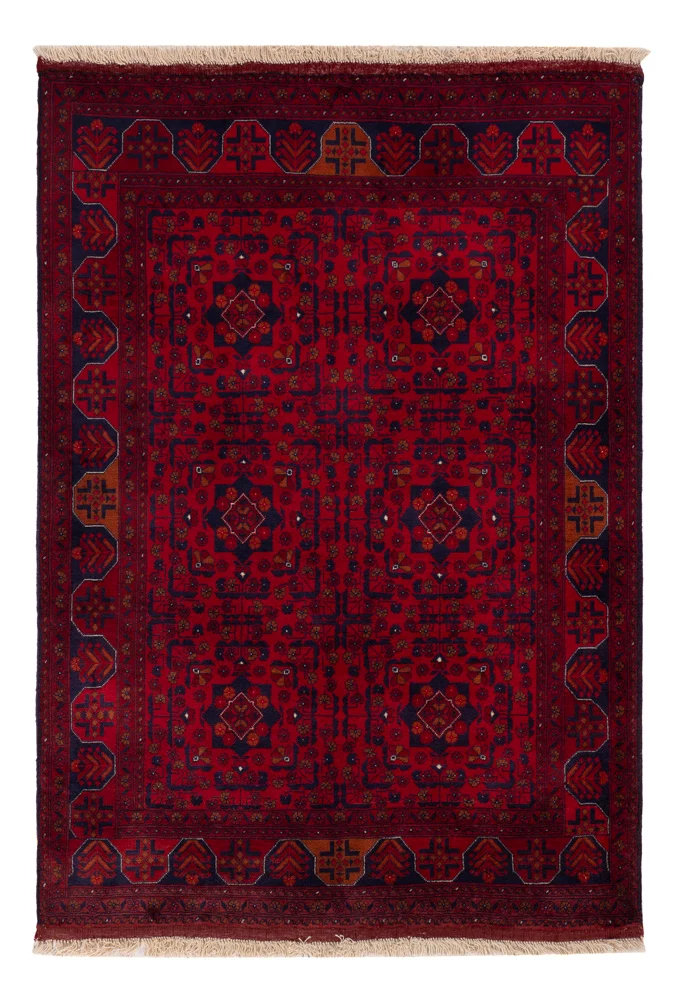 Afghansk teppe - Royal - 147 x 105 cm - rød