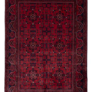 Afghansk teppe - Royal - 148 x 100 cm - rød