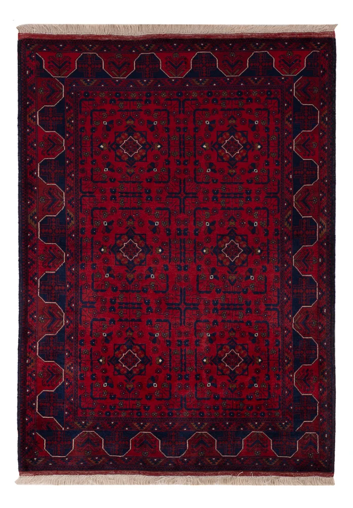 Afghansk teppe - Royal - 148 x 104 cm - rød
