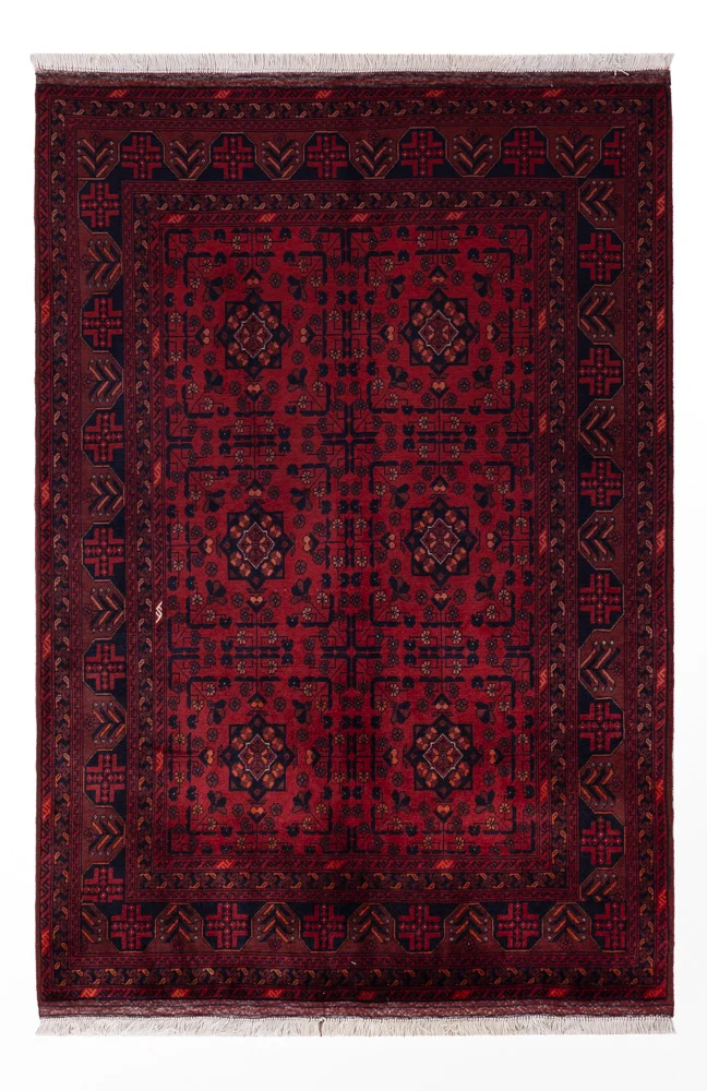Afghansk teppe - Royal - 149 x 101 cm - rød