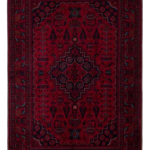 Afghansk teppe - Royal - 150 x 100 cm - rød