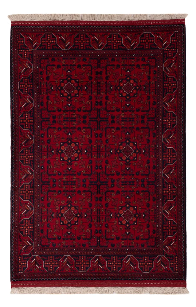 Afghansk teppe - Royal - 150 x 98 cm - rød