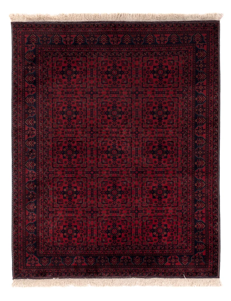 Afghansk teppe - Royal - 187 x 146 cm - rød