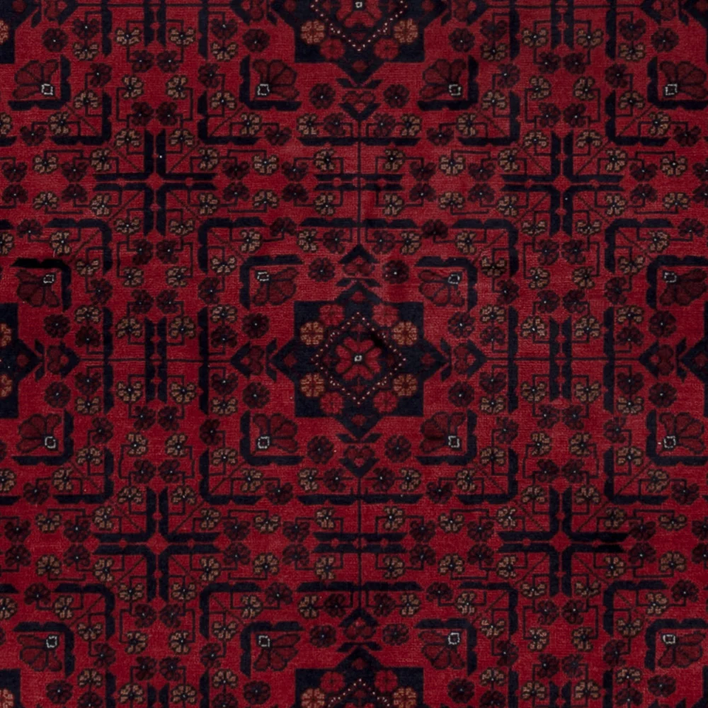 Afghansk teppe - Royal - 187 x 146 cm - rød