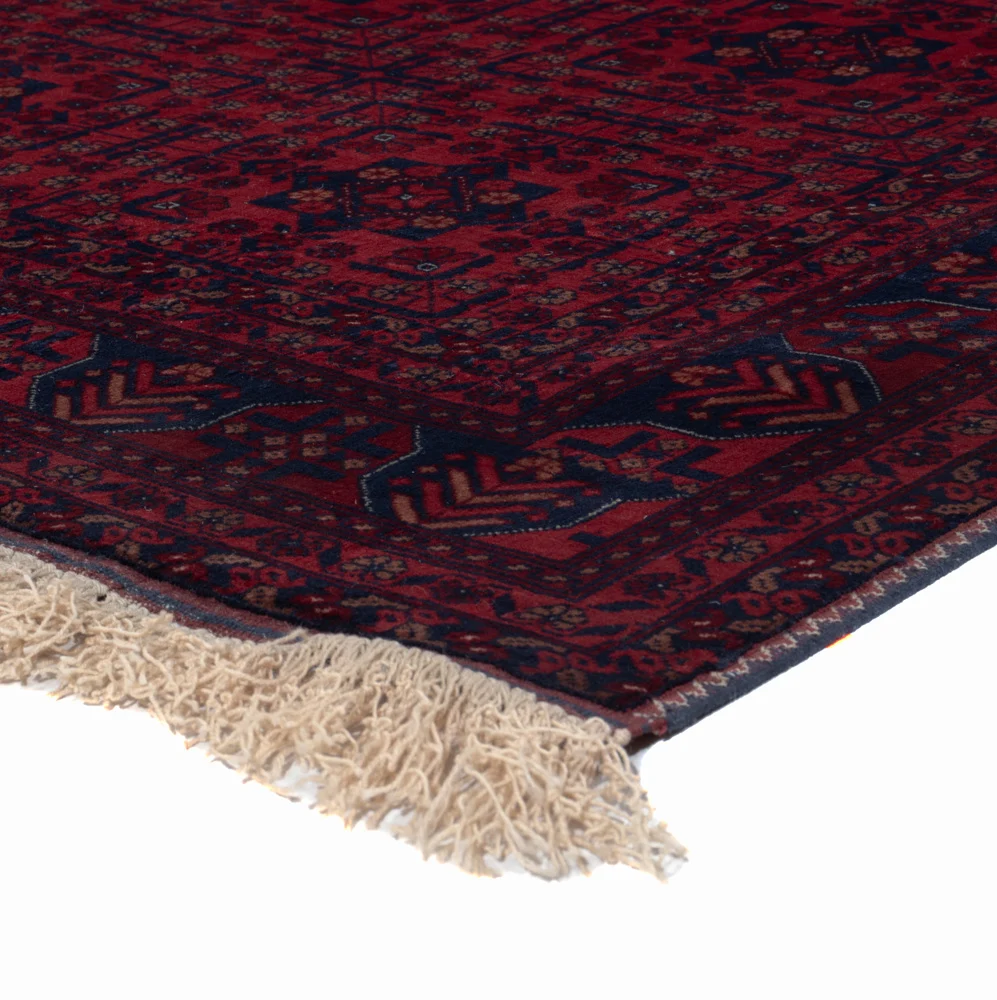 Afghansk teppe - Royal - 187 x 146 cm - rød