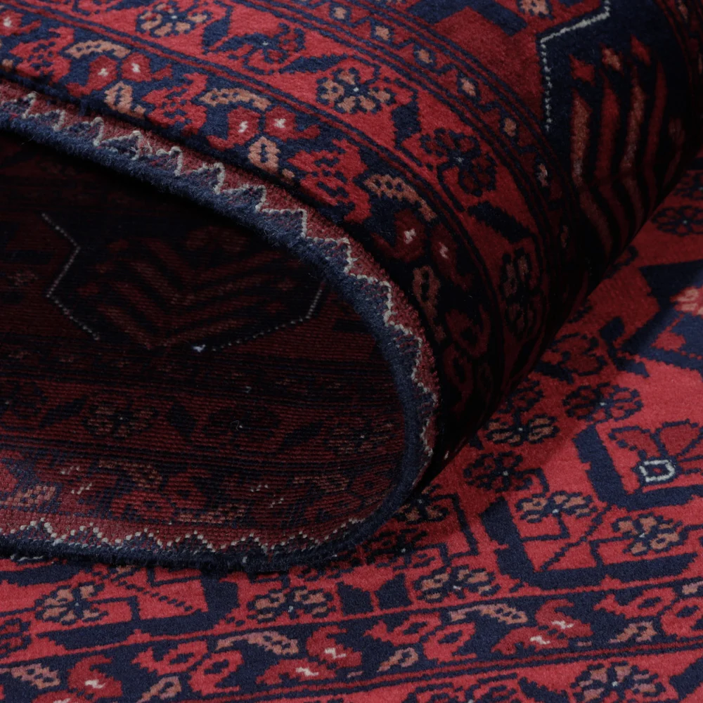 Afghansk teppe - Royal - 187 x 146 cm - rød