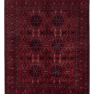 Afghansk teppe - Royal - 187 x 150 cm - rød